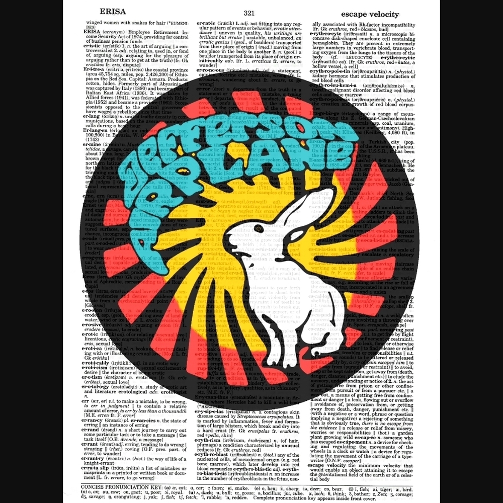 White Rabbit Jefferson Airplane Music Art Print